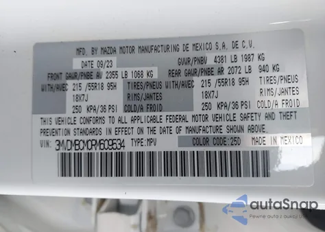 2024 Mazda Cx-30 2.5 S Preferred Package from USA, damaged, VIN 3MVDMBCM0RM609534